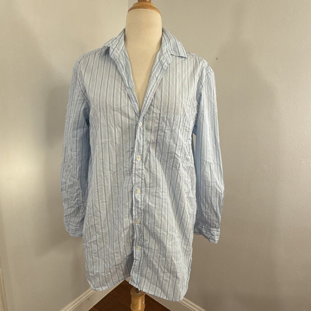 Frank & Eileen Shirt Womens Extra‎ Small Joedy Boyfriend Strip Blouse